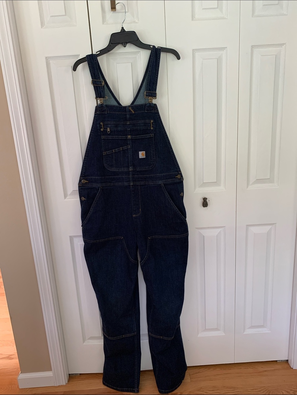 Carhartt Women’s Denim Bib Overalls Size Large (12-14) Tall